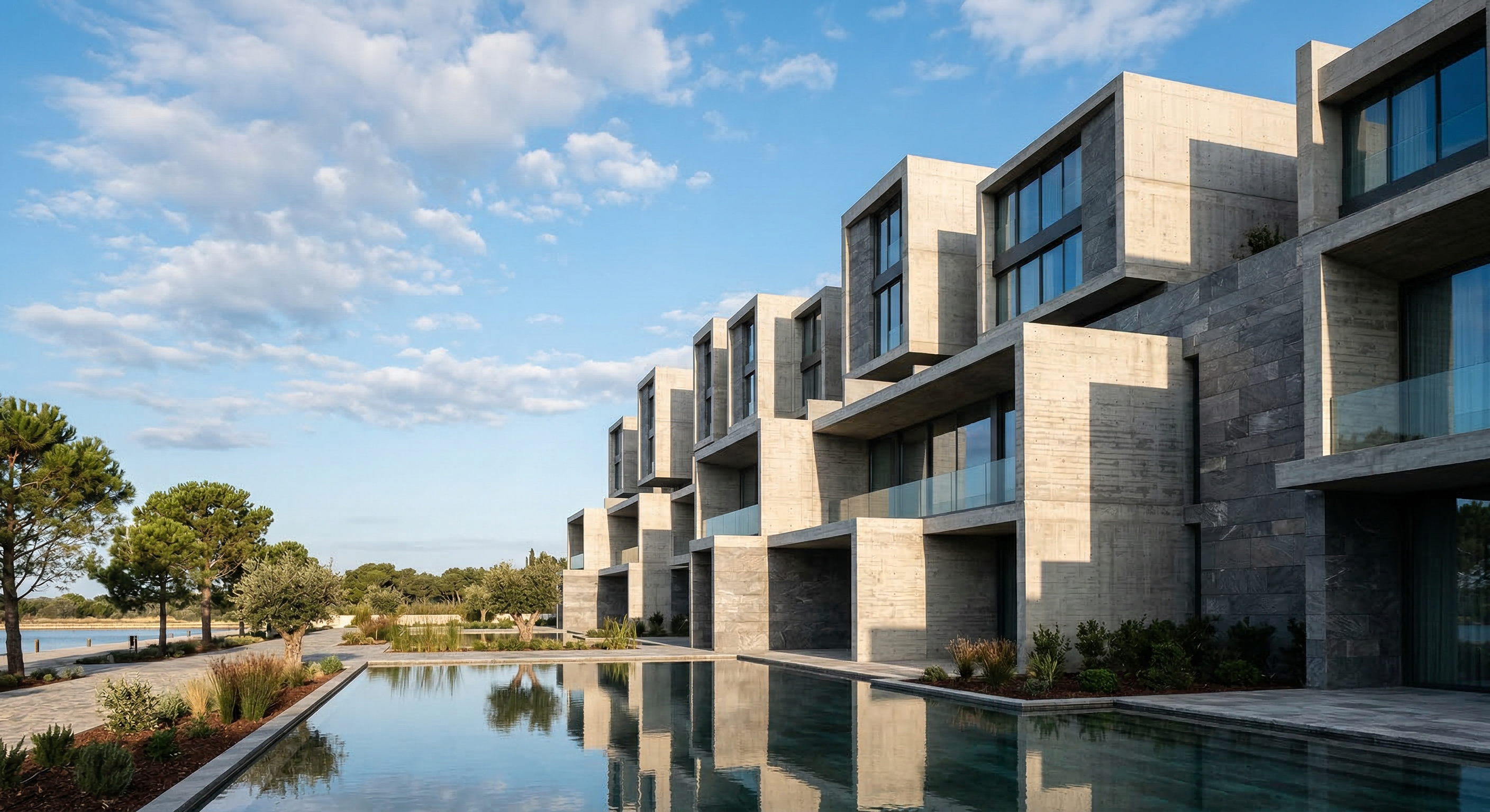 Executive real estate building